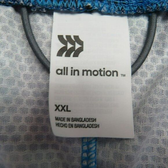 All In Motion Court Shorts Men's Size XXL Blue Basketball Athletic Moisture Wick - Picture 3 of 11